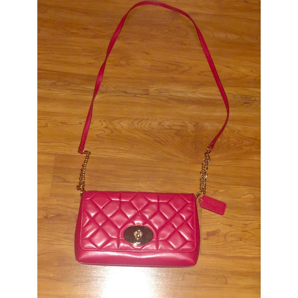 Coach limited ed. red cross body purse. Brand new!
